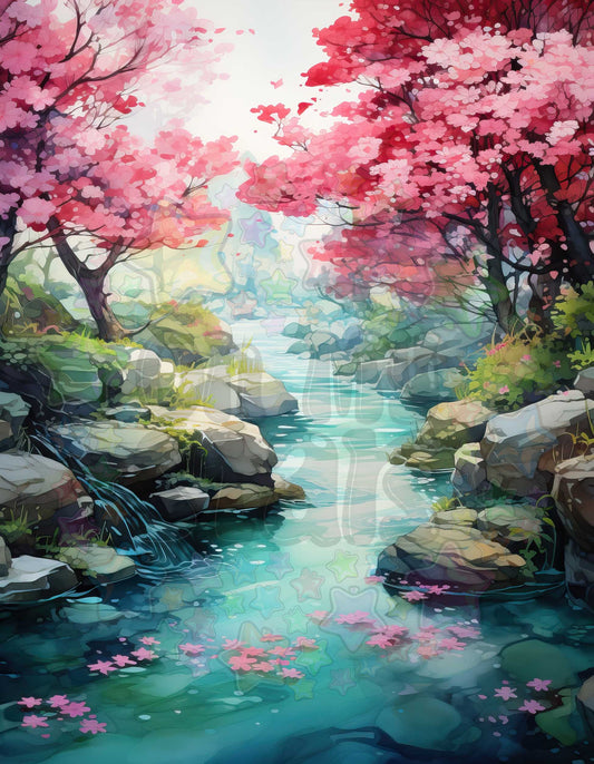 Pink and Teal Stream