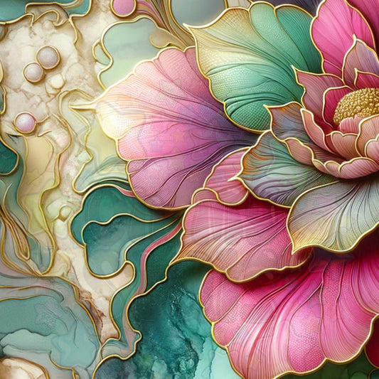 Pink Corner Flowers
