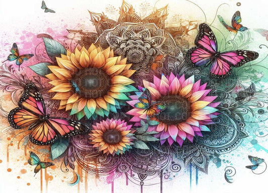 Pink Sunflowers