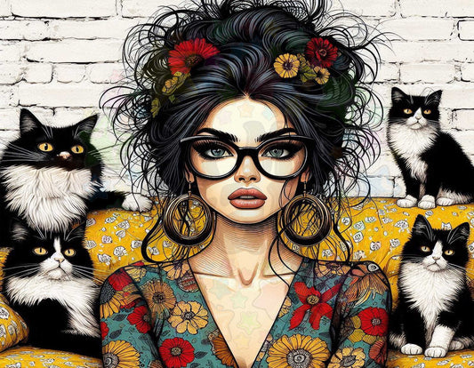 Quirky Cat Lady