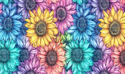 Rainbow Sunflowers