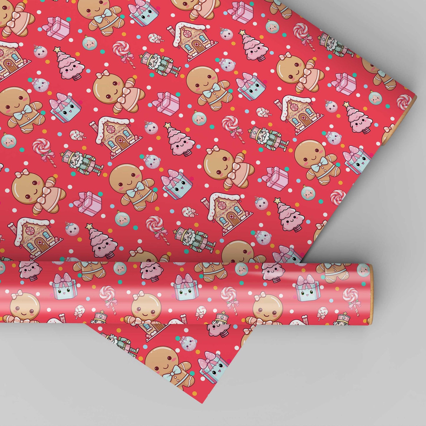 Gingerbread Man Christmas Red