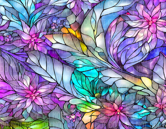 Stained Glass Flowers