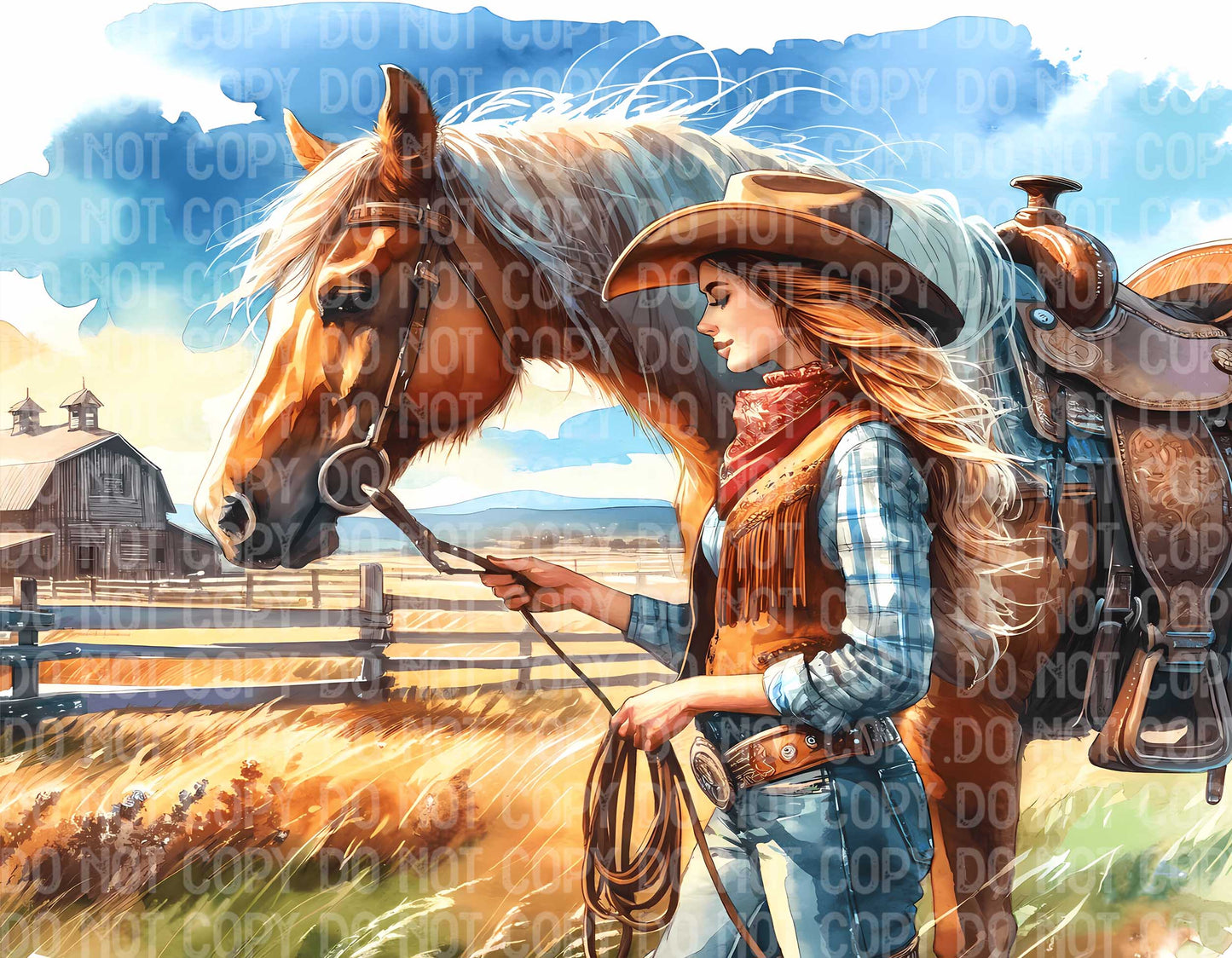 Standing By Horse