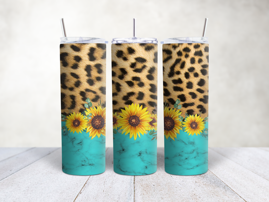 Leopard Sunflowers Marble