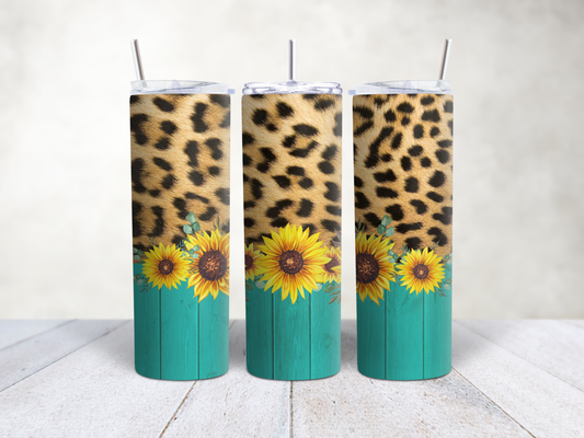 Leopard Sunflowers Wood