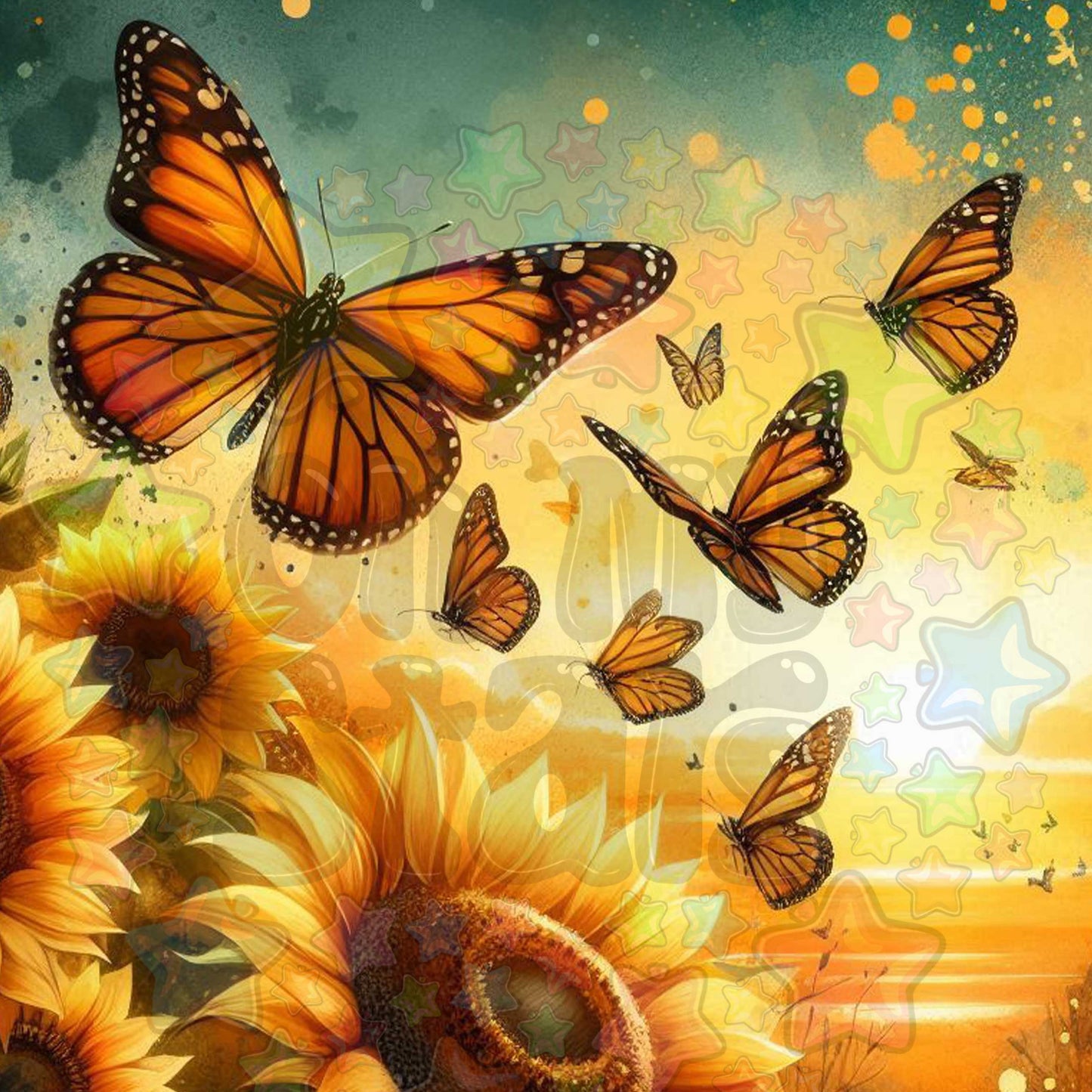 Sunset Butterflies