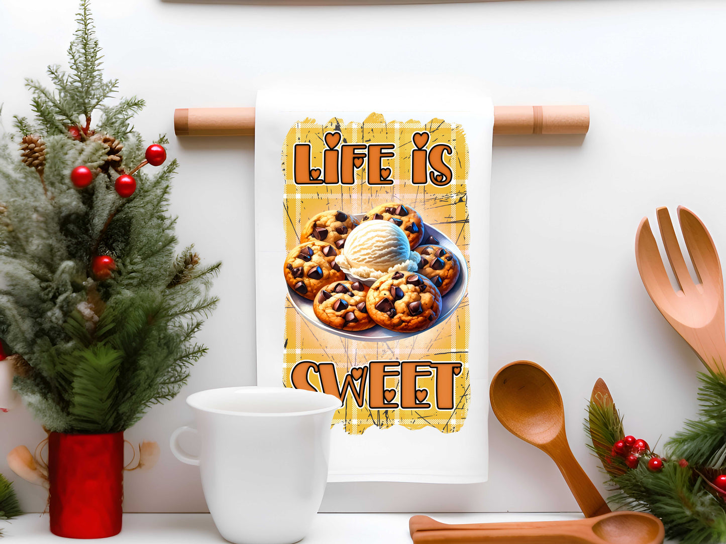5pc Christmas Tea Towel Bundle