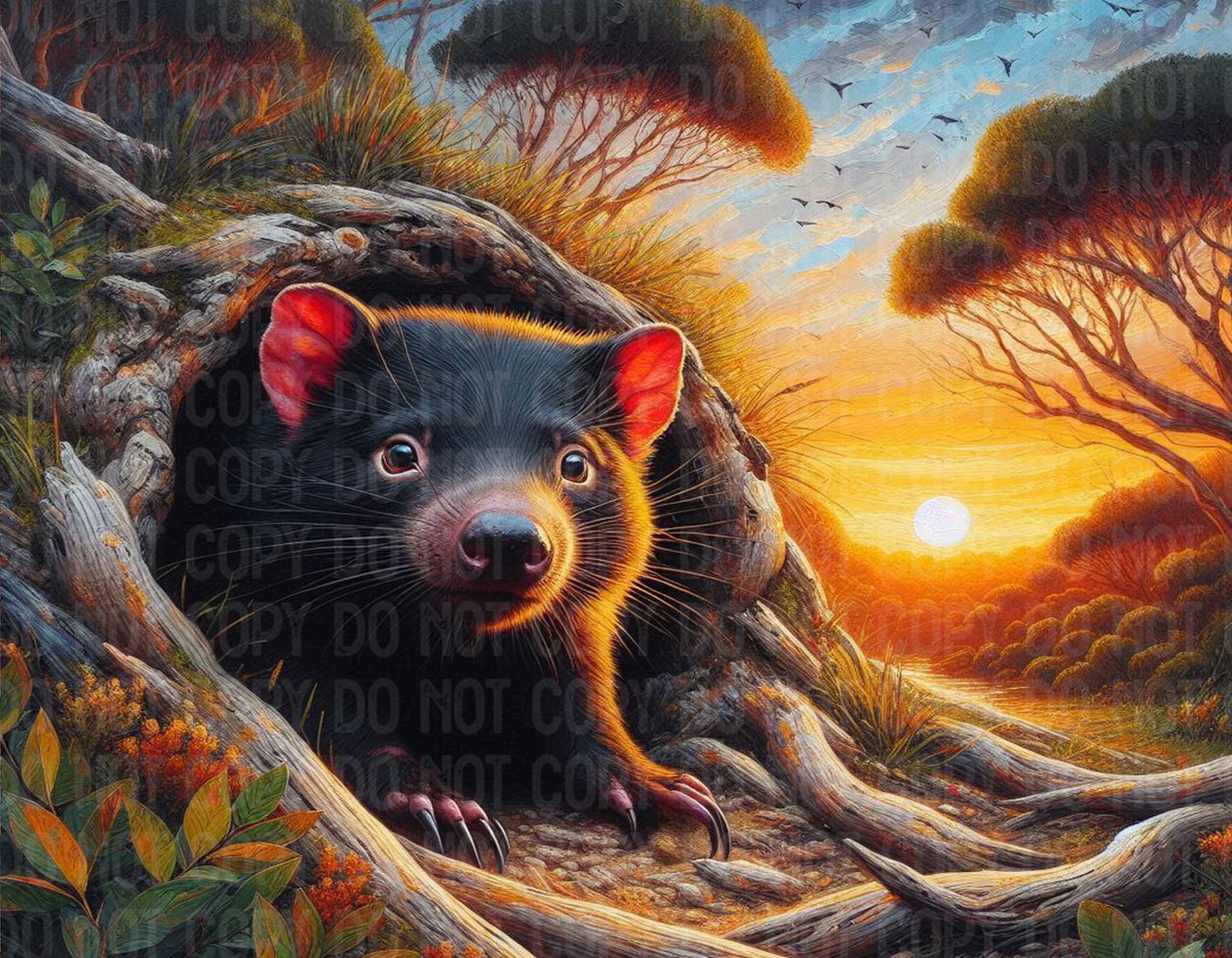Tasmanian Devil Burrow