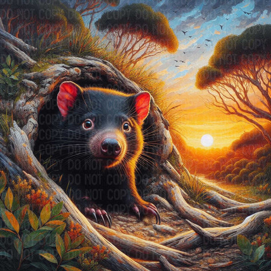 Tasmanian Devil Burrow