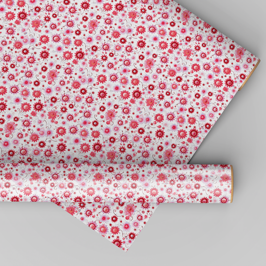 Red and White Valentine's Flowers