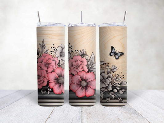 Vintage Pink Flowers