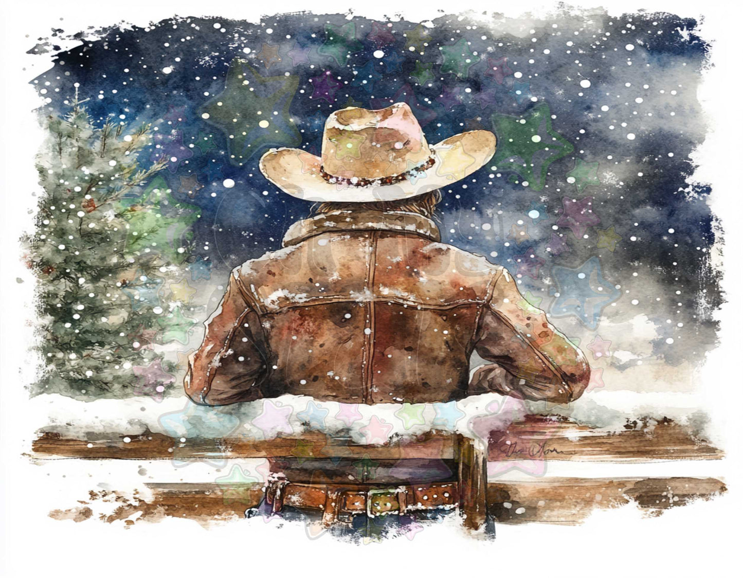Winter Cowboy Fence