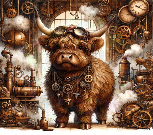 Steampunk Highland Cow Goggles