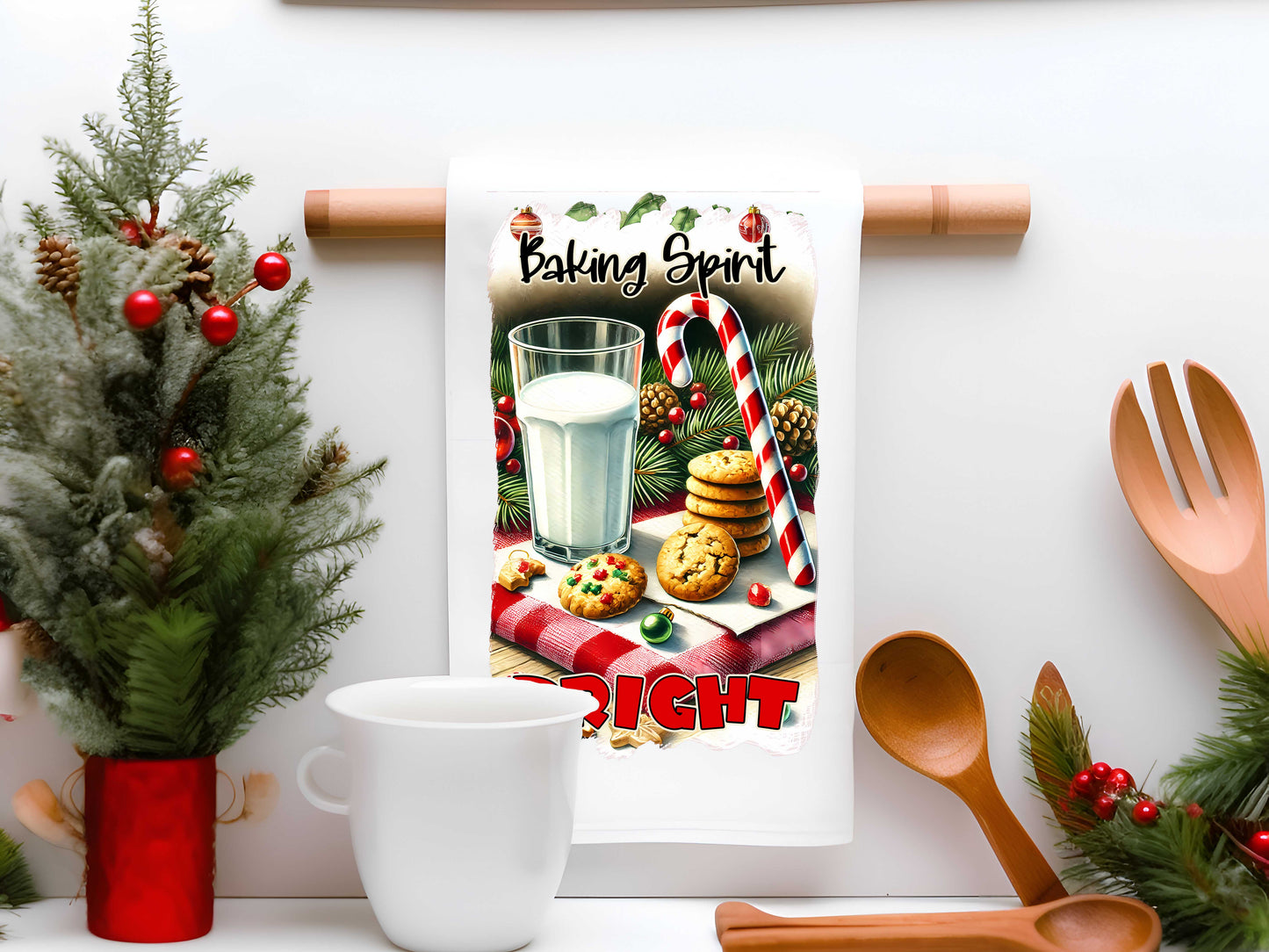 5pc Christmas Tea Towel Bundle