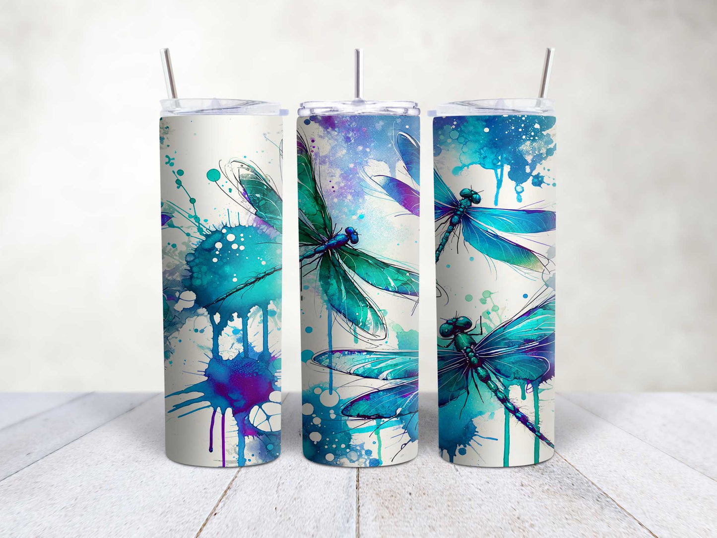 Blue Dragonflies