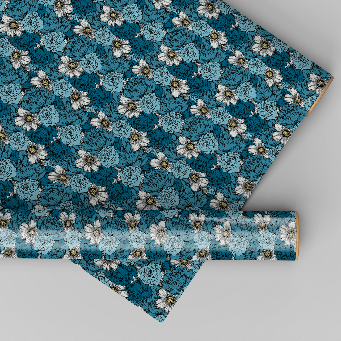 Blue and White Flowers