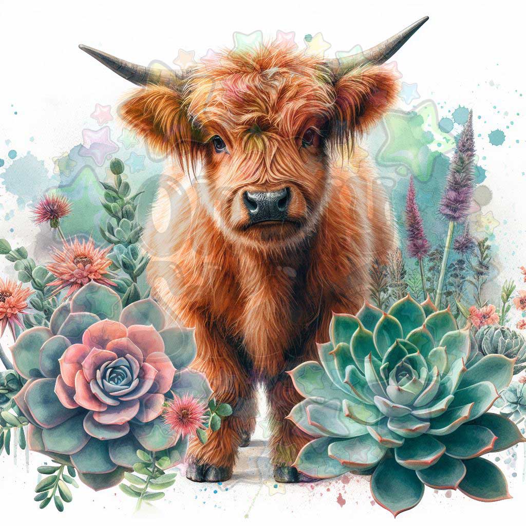 Baby Highland Cow Succulents