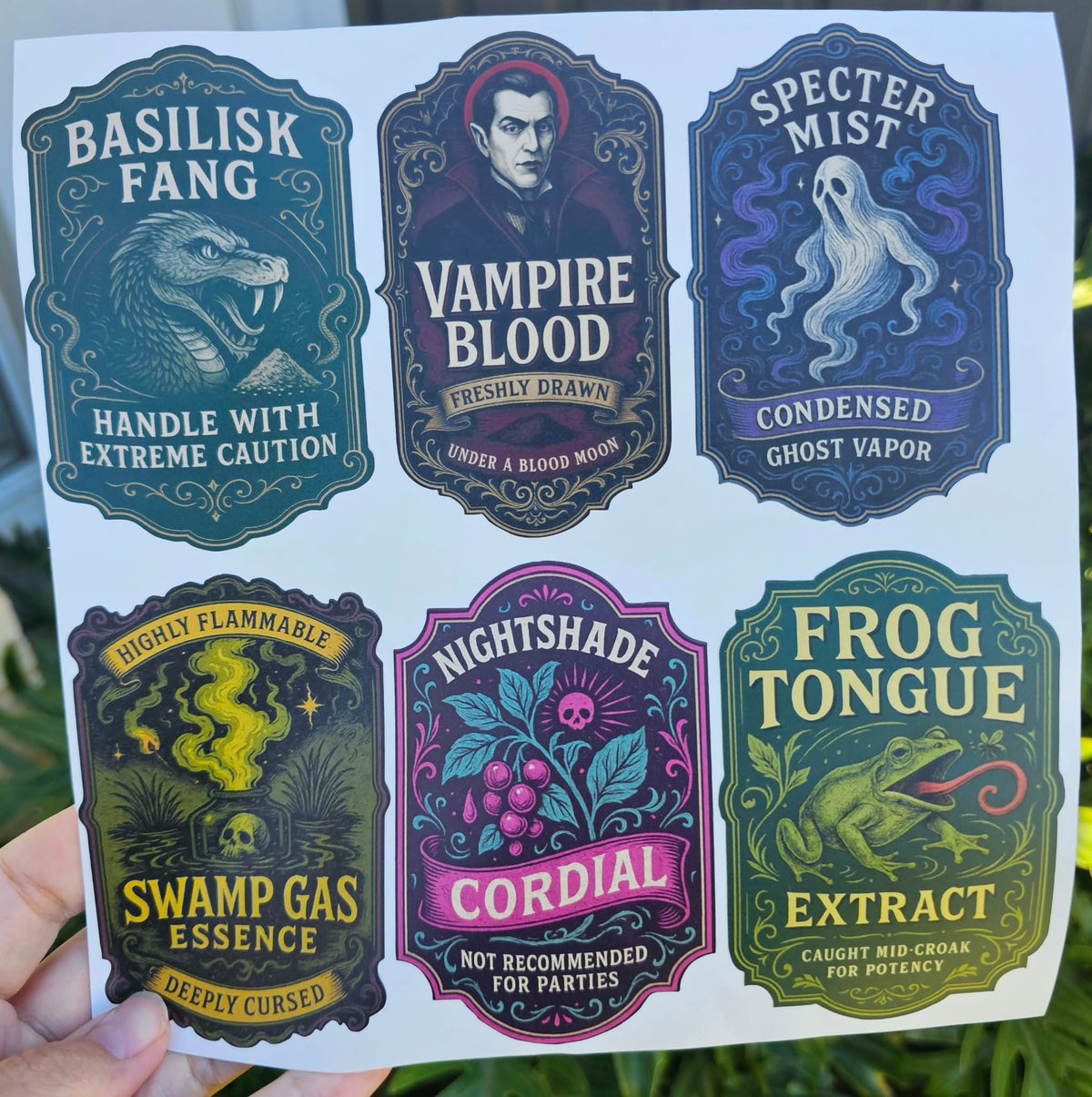 Vintage Potion Labels 18pk
