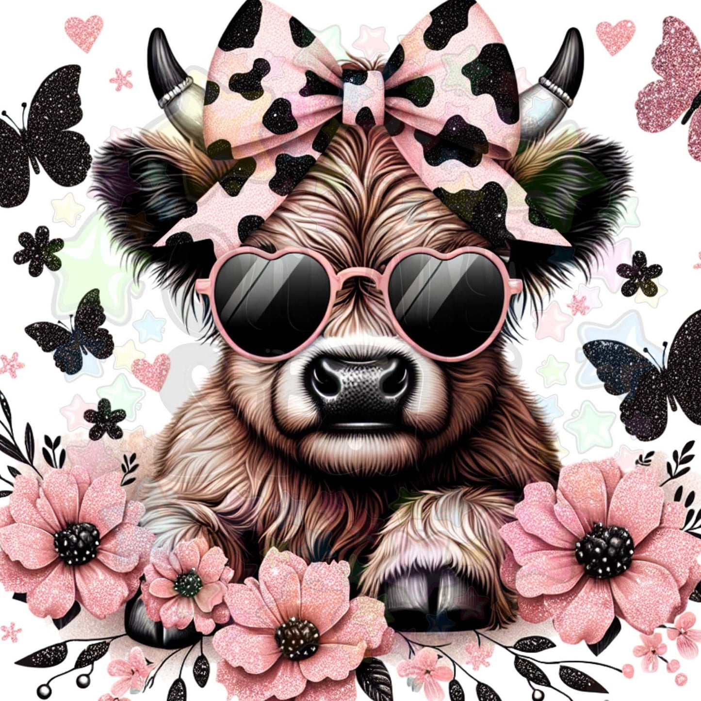 Peach and Black Highland