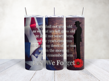 Load image into Gallery viewer, Anzac Tumbler Prints
