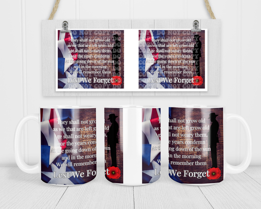 Lest We Forget Mug