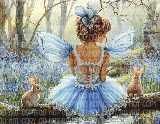 Fairy Sitting on a Log