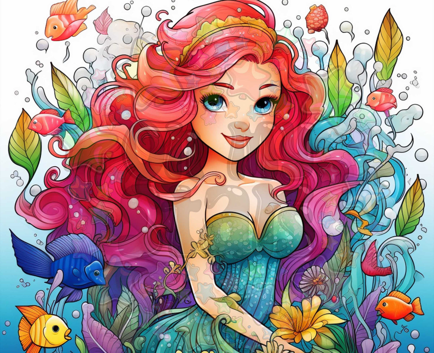 Mermaid White BG