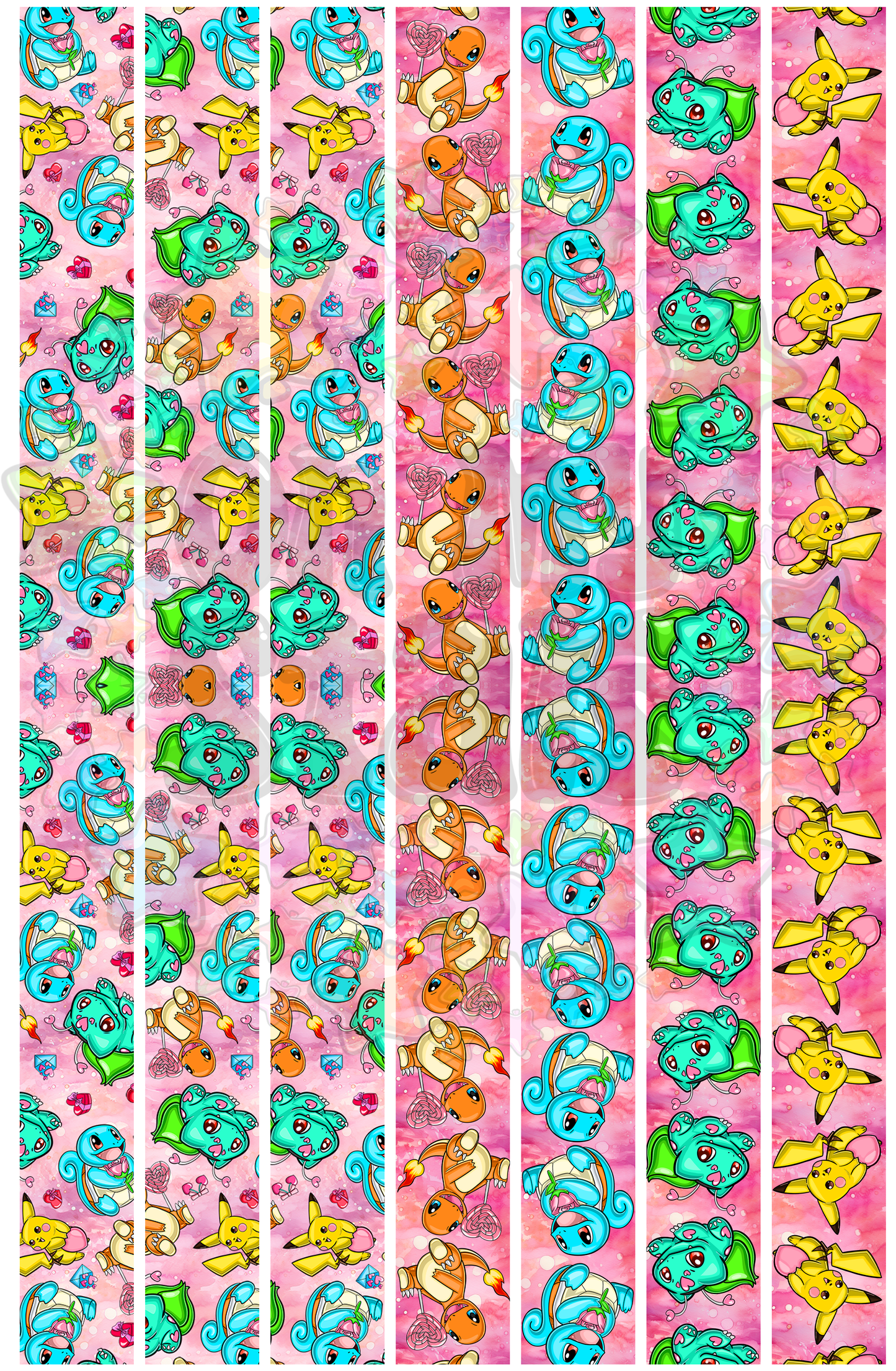 P Pocket Monster Love Keyfobs