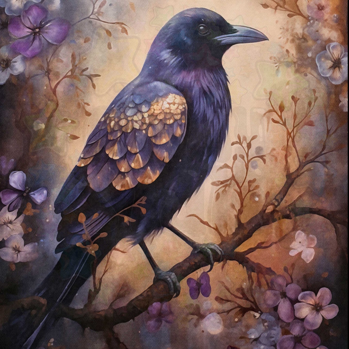 Purple Night Raven