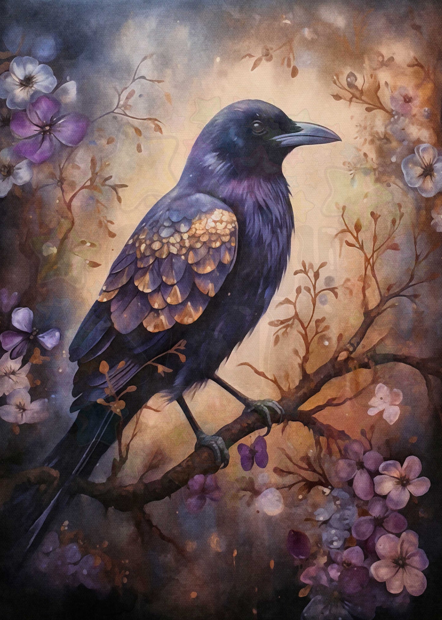 Purple Night Raven