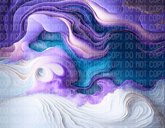 Purple Marble Blue Small