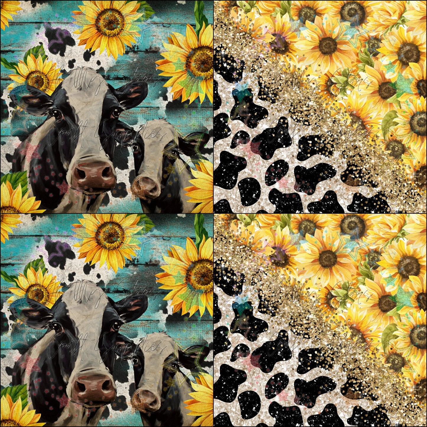 Cow Sunflowers
