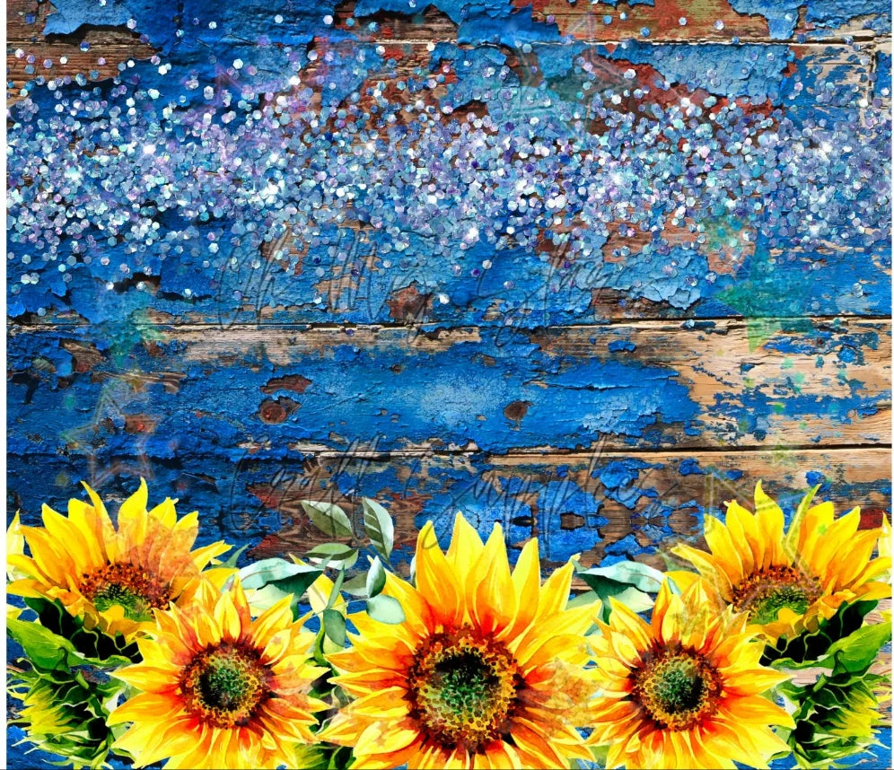 Blue Flake Sunflowers