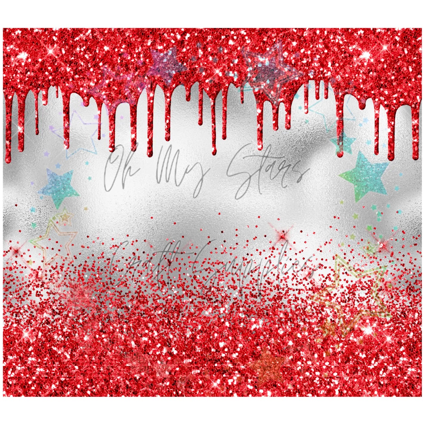 Red Glitter Sparkles
